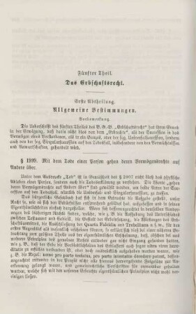Fünfter Theil.