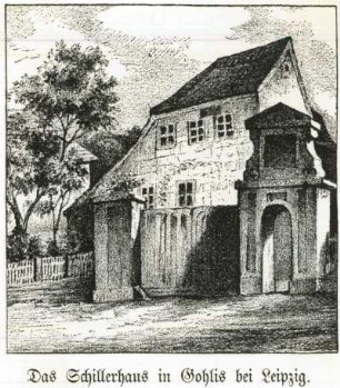 Das Schillerhaus in Gohlis bei Leipzig, von Schiller von Mai bis September 1785