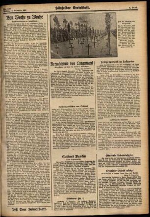 Zweite Ausgabe vom Montag, den 12. November 1934.