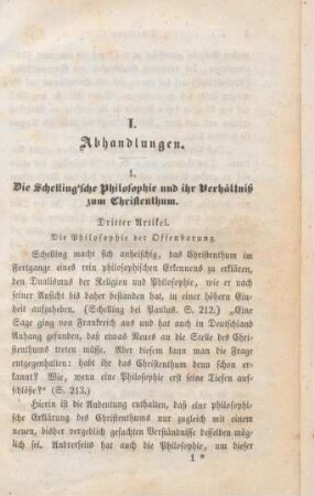 3-39 Die Schelling'sche Philosophie und ihr Verhältniß zum Christenthum : dritter Artikel: die Philosophie der Offenbarung