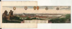 Ansicht von Prag, Tschechische Republik, kolorierter Kupferstich, um 1636