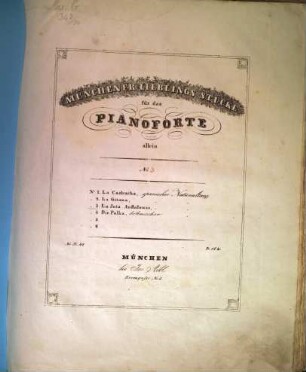 La jota andalouse : span. Nationaltanz ; für d. Pianoforte allein