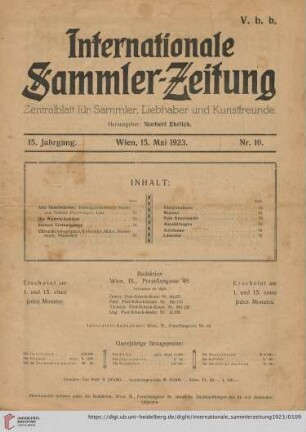 Nr. 10 (15. Mai)