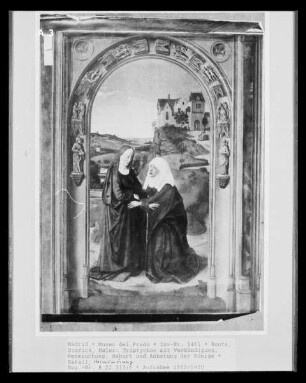 Triptychon mit Verkündigung, Heimsuchung, Geburt und Anbetung der Könige