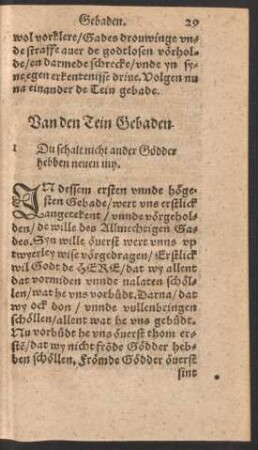 Van den Tein Gebaden.
