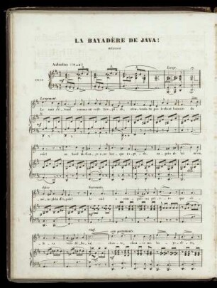 La Bayadère de Java!