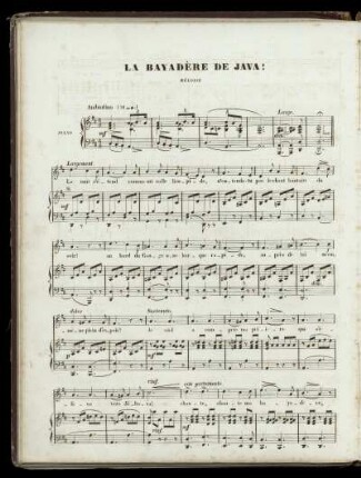 La Bayadère de Java!