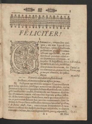Feliciter! [Thesis] I. [bis] LXVI.