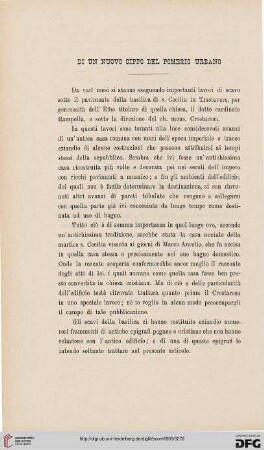 27: Di un nuovo cippo del pomerio urbano