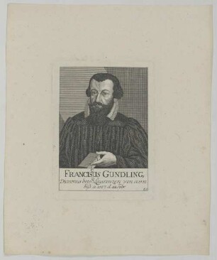 Bildnis des Franciscus Gundling