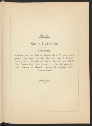 Nr. 63. Saint Germain