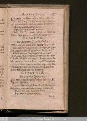 Caput VIII. De Figura Dictionis.