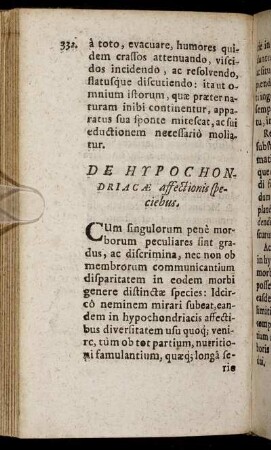 De Hypochondriacae affectionis speciebus