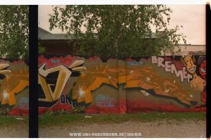 unleserlich | BREMEN | 3.8.98 | SHOUTS: SONAR, KIEM, MONTEK, WIP, RUSTY, TER, CIEL, HEISS | TED Suz