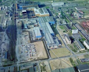 Hüttenwerk "EKO Stahl" in Eisenhüttenstadt : Blickrichtung Nordosten