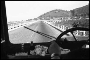 Kirchheim/Teck: Autobahn, Auffahrtsrampe zur Alb, bei Kirchheim/Teck