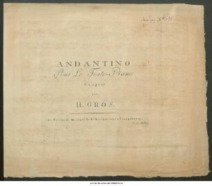 Andantino Pour Le Forte-Piano