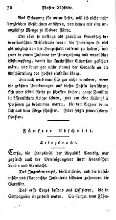 Fünfter Abschnitt: Kriegsmacht. Seemacht.