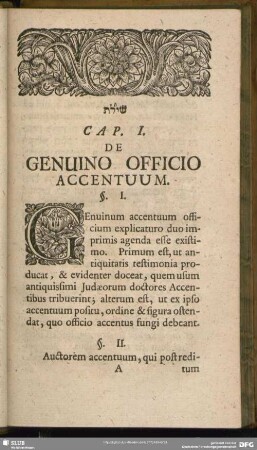 Cap. I. De Genuino Officio Accentuum