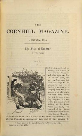The Cornhill magazine. 47. 1883