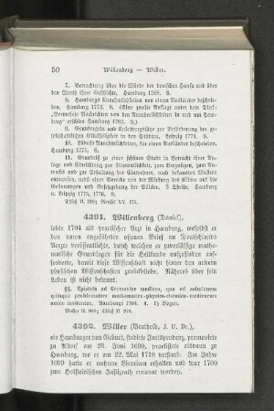 4392. Willer (Barthold, J. U. Dr.).