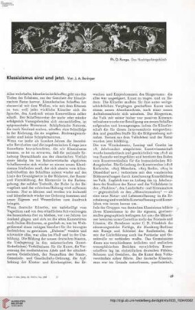 49: Klassizismus einst und jetzt
