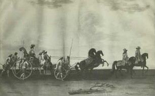 Dresden, Damenringrennen 1709 im hölzernen Amphitheater vor dem Residenzschloß