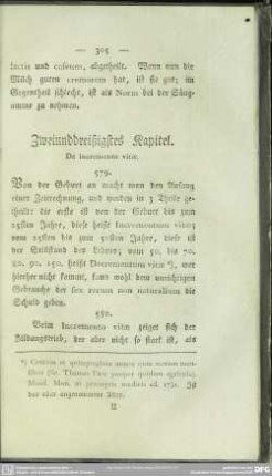 Zweiunddreißigstes Kapitel. De incremento vitae