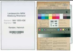 Entnazifizierung Heinrich Kersten , geb. 10.10.1915 (Lehrer)