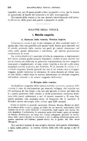 Malattie della vescica.