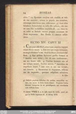 Sectio XIV. Caput XI