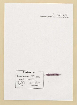 Wirtschaftliche Außenstellen im besetzten rheinischen Gebiet: Allgemeine Angelegenheiten der Außenstellen Hamm, Heidelberg und Köln