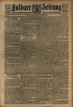Ausgabe vom Donnerstag, den 27. Februar 1908.