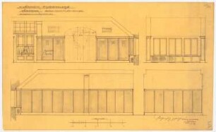 Warenhaus Wertheim, Rosenthaler Straße/Sophienstraße, Berlin: Wandabwicklung des Warteraums im Photographischen Atelier