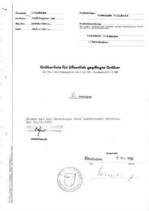 Friedhof (Ehrenhain) Ötisheim