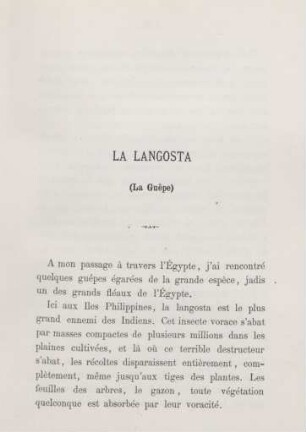 La langosta