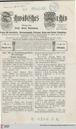 30: Aus der Geschlechtergeschichte Ravensburgs