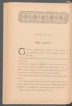 Capítulo XCI - Hija y padre