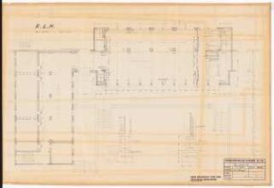 Reichsluftfahrtministerium, Berlin: Speisesäle und Nebenräume [1. OG]: Grundriss 1:100