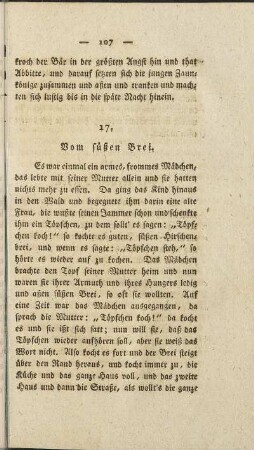 17. Vom süßen Brei.