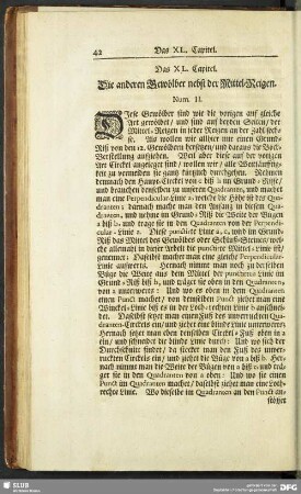 Das XL. Capitel. Die anderen Gewölber nebst der Mittel-Reigen. Num. II.