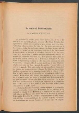 Actualidad internacional