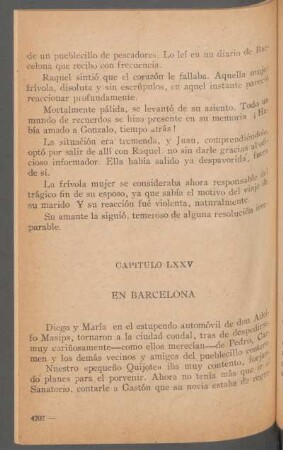 Capítulo LXXV - En Barcelona