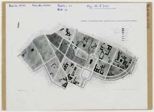 Berlin - Städtebauliche Neugestaltung des Neanderviertels (zwischen Köpenicker Straße und Sektorengrenze). Berlin, Mitte, Neanderviertel/Köpenicker Straße/Prinzenstraße (seit 1960 Heinrich-Heine-Straße)/Neanderstraße (seit 1960 Heinrich-Heine-Straße)/Annenstraße/Dresdener Straße/Schmidstraße/Neue Jakobstraße/Melchiorstraße/Michaelkirchstraße/Engelbecken/Engeldamm