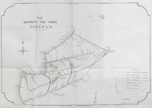 Map to Brooke's ten years in Sarawak
