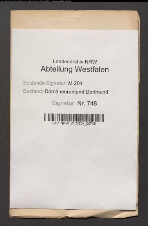 Ablösung der Abgabe (Leibgewinnrente) des Brinckmann in Castrop für sein Wohnhaus, früher Callenberg
