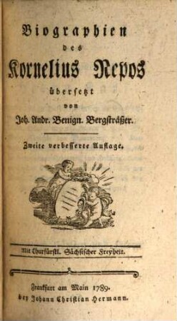 Biographien des Kornelius Nepos