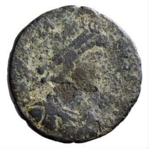 Münze, Aes 2, 25. August 383 - 28. August 388 n. Chr.