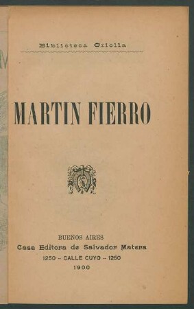 Martín Fierro