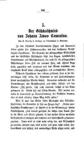 Der Glücksschmied von Johann Amos Comenius